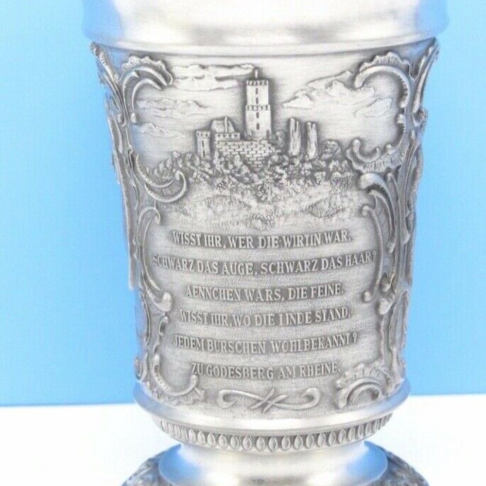 Freiling-Zinn 95% Pewter Germany Toasting Wine Dri